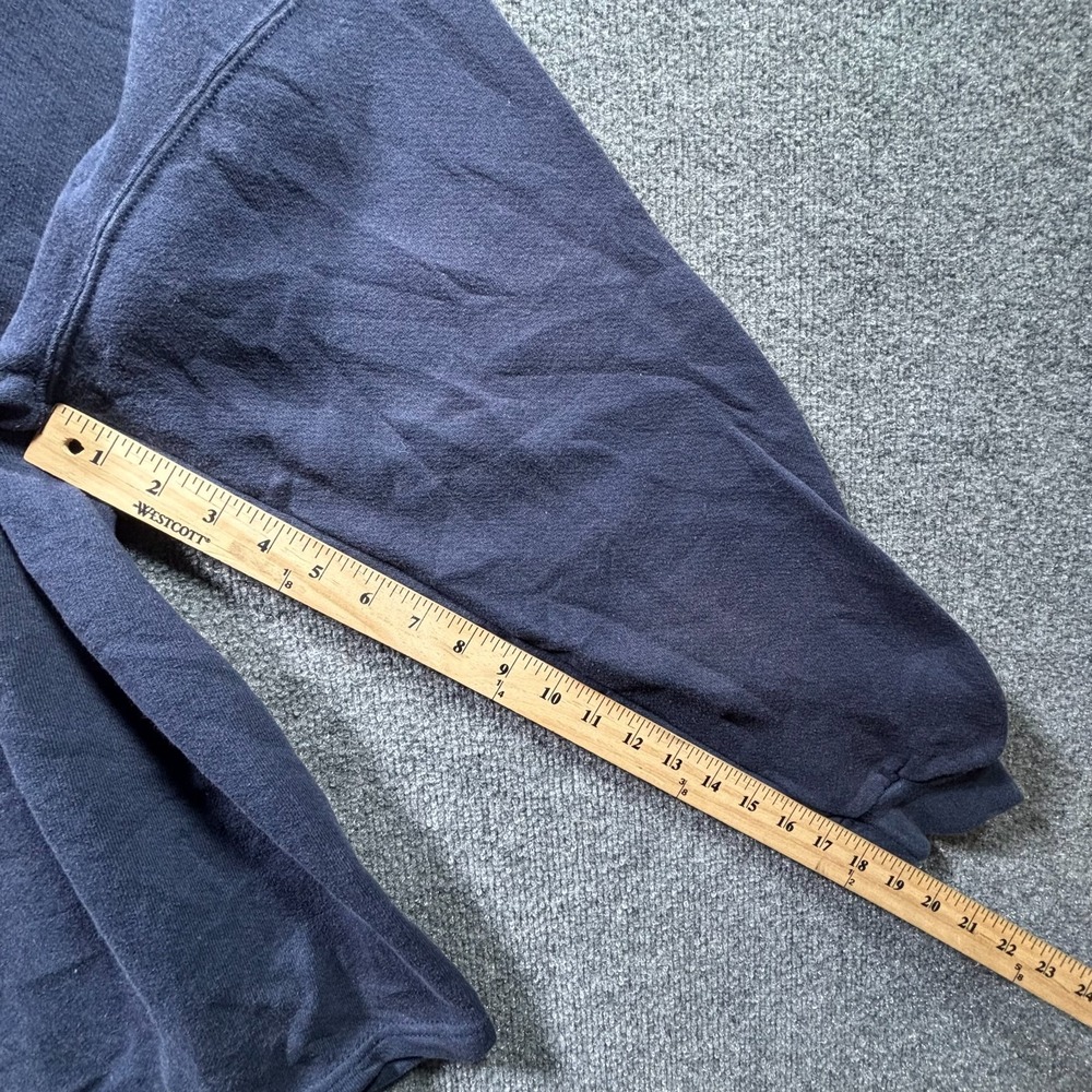Vintage Lee Sweatshirt Mens XL Blue Chase Merchant Services 1/4 Zip Pullover - Picture 8 of 14